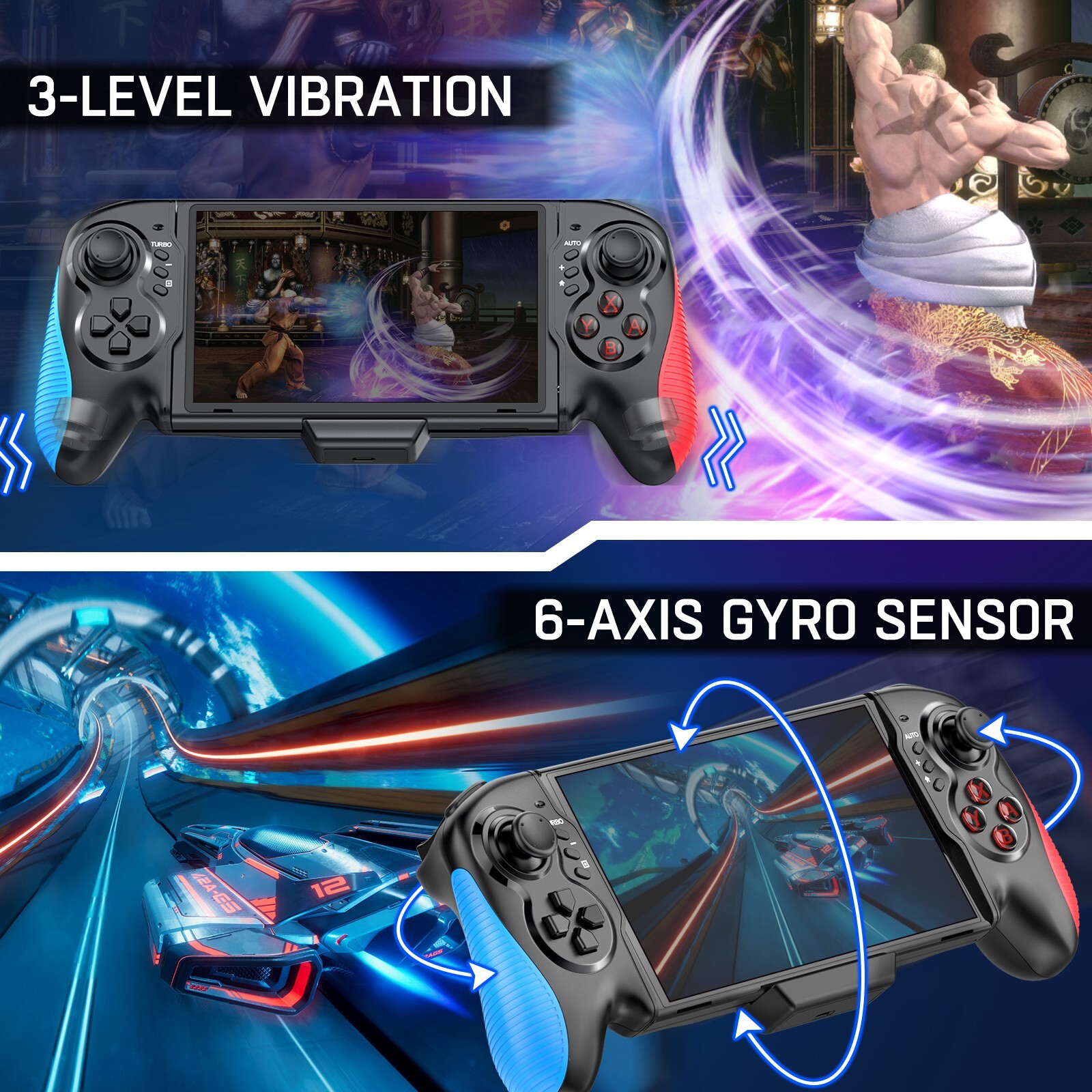 Handheld Grip Switch Joy-con Controller Gamepad for Nintendo Switch&OLED Remote