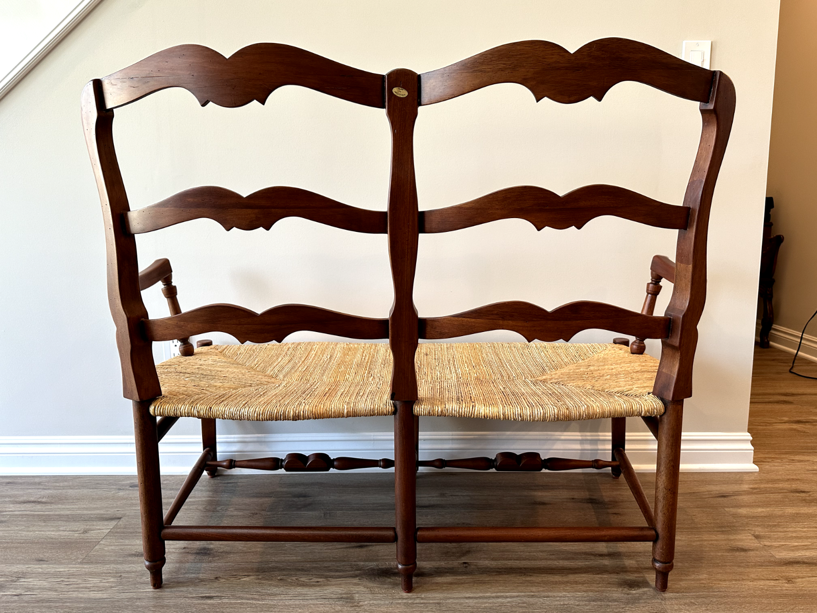 Pierre Deux Louis XV Rush Settee – Made in the Philippines