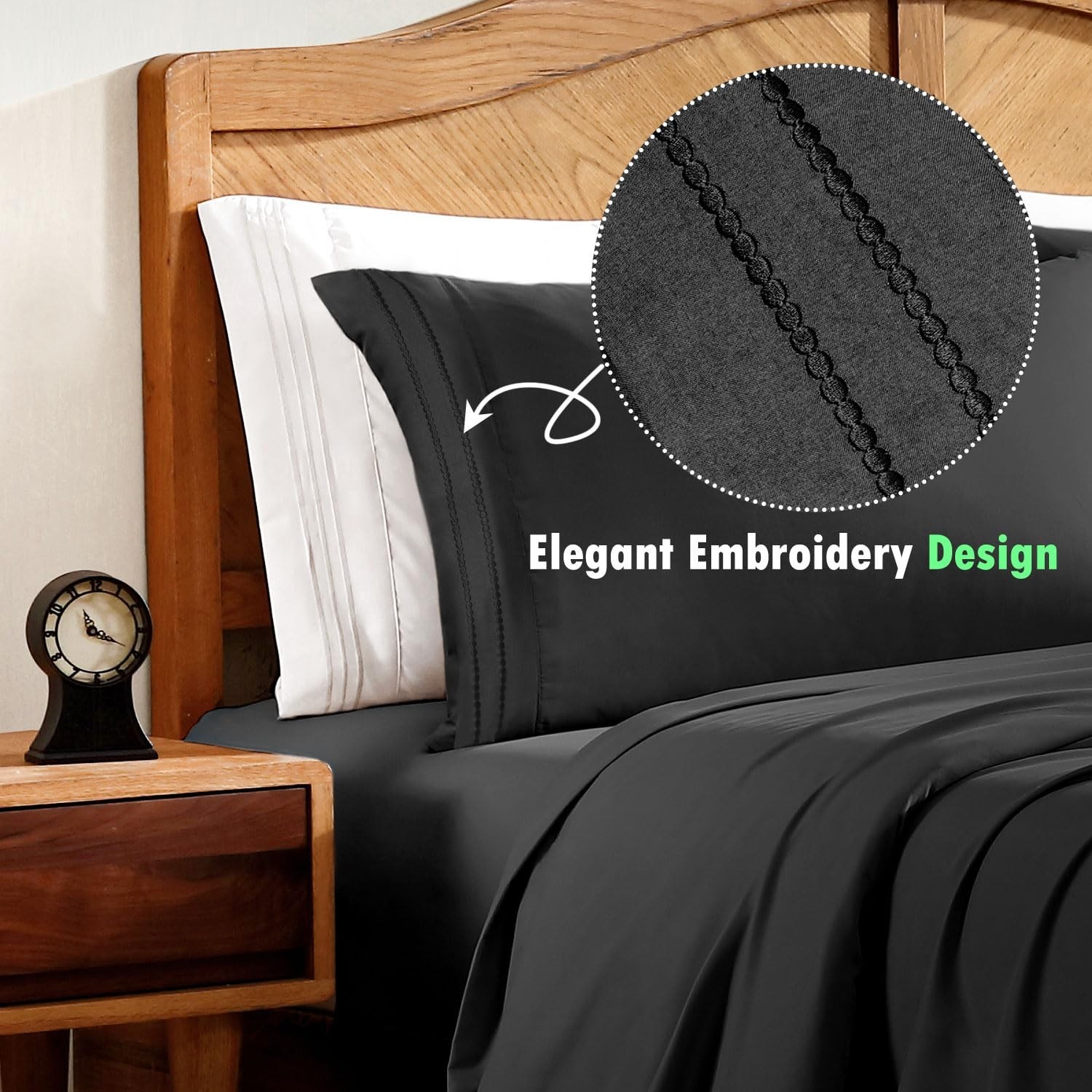 3/4 Piece Lightweight Microfiber Sheet Set Soft Deep Pocket Bedding – ClevaHome