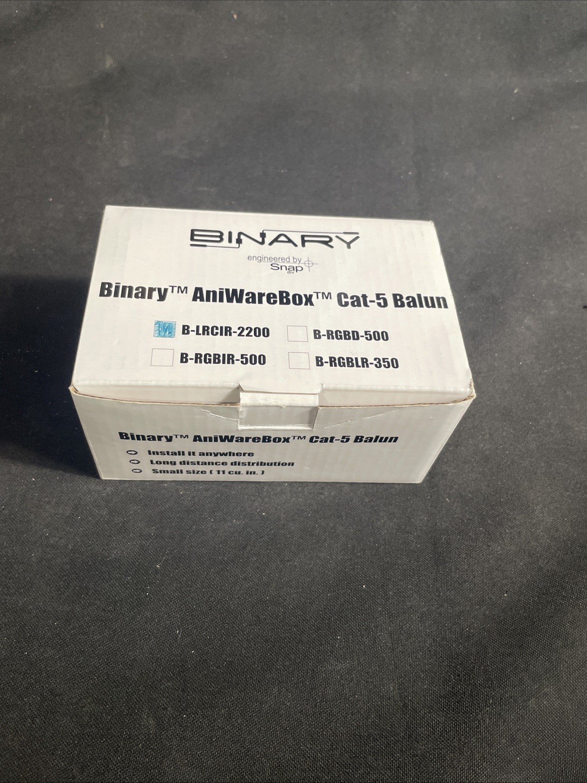 NEW - BINARY SNAP ANTIWAREBOX CAT 5 BALUN B-LRCIR-2200