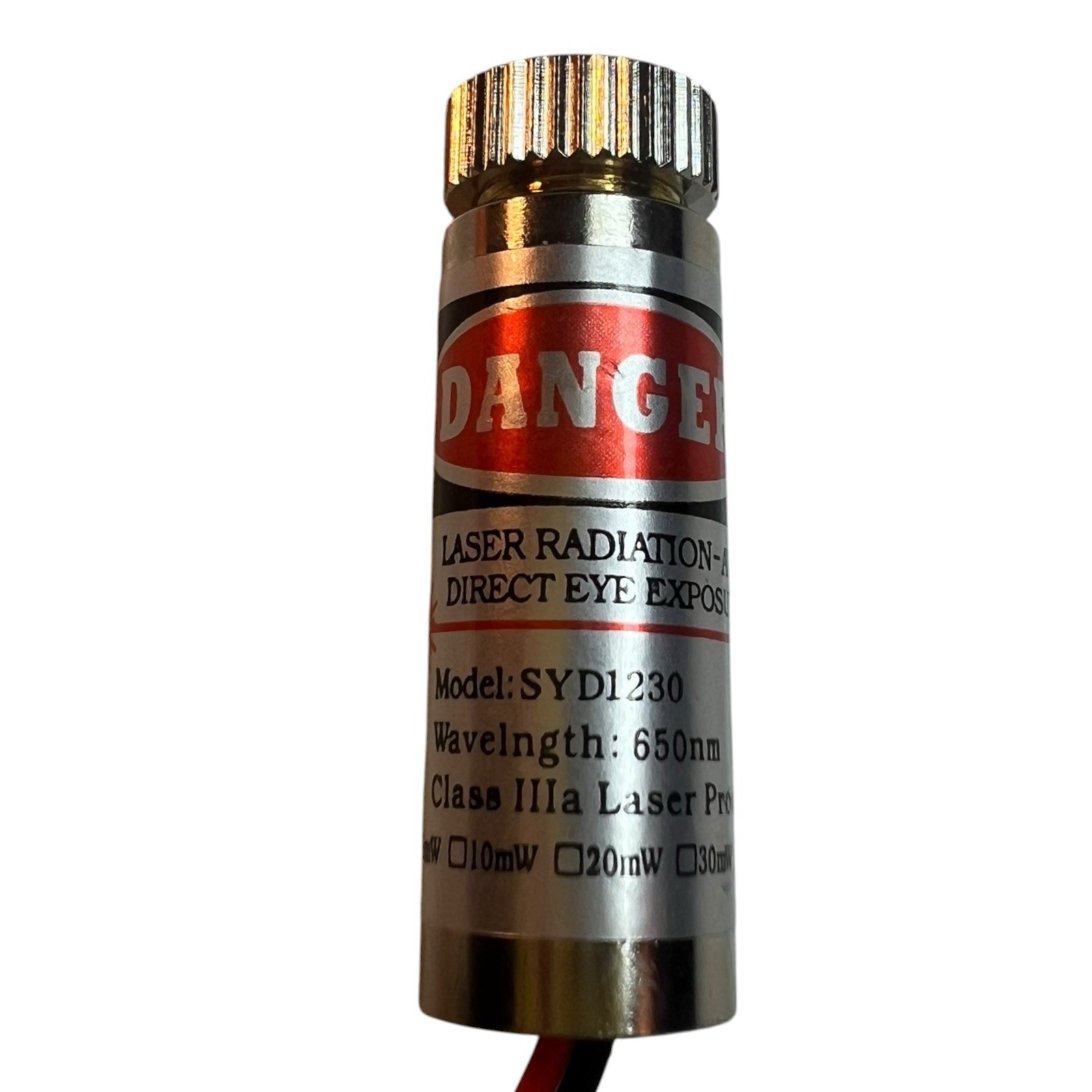 Cross Laser Diode Module | 3V-5V DC 12mm Focusable Class IIIa Laser Head