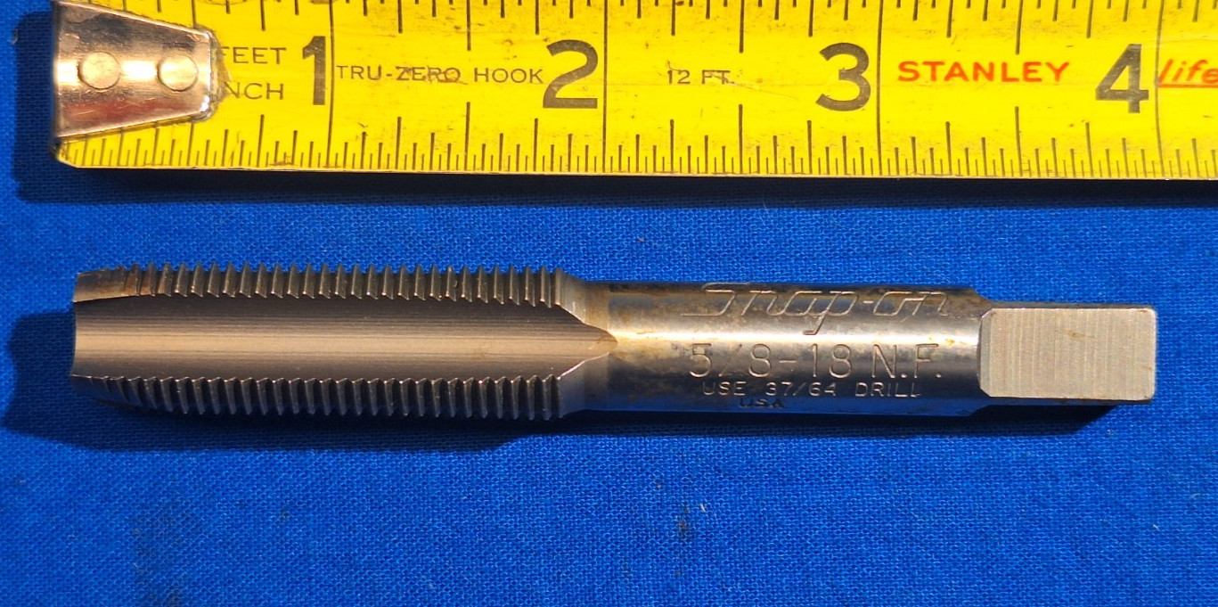 Snap-On SAE 3/8-18 NF tap 4 flute USA
