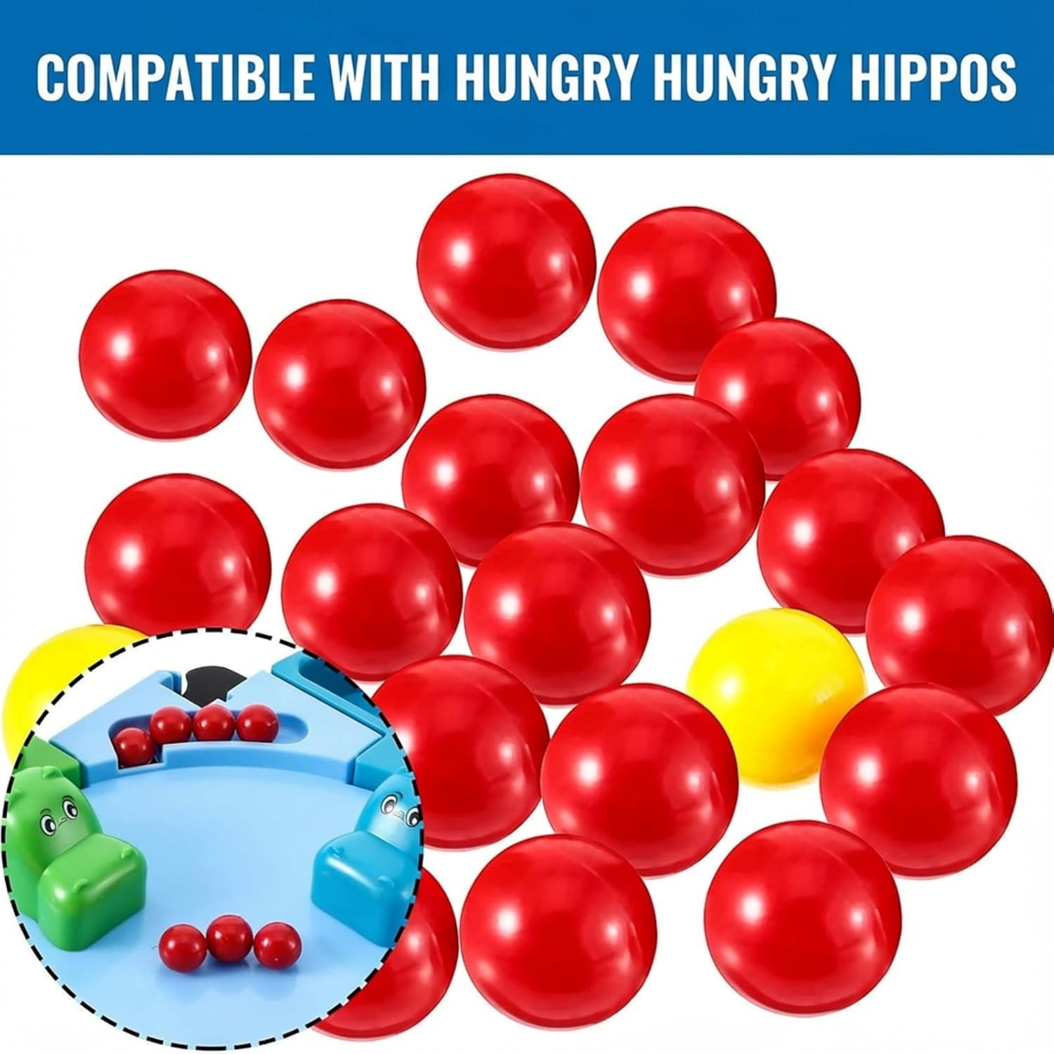 Gejoy 42 Pieces Game Replacement Marbles 2 Sets Game Replacement Balls Compatibl