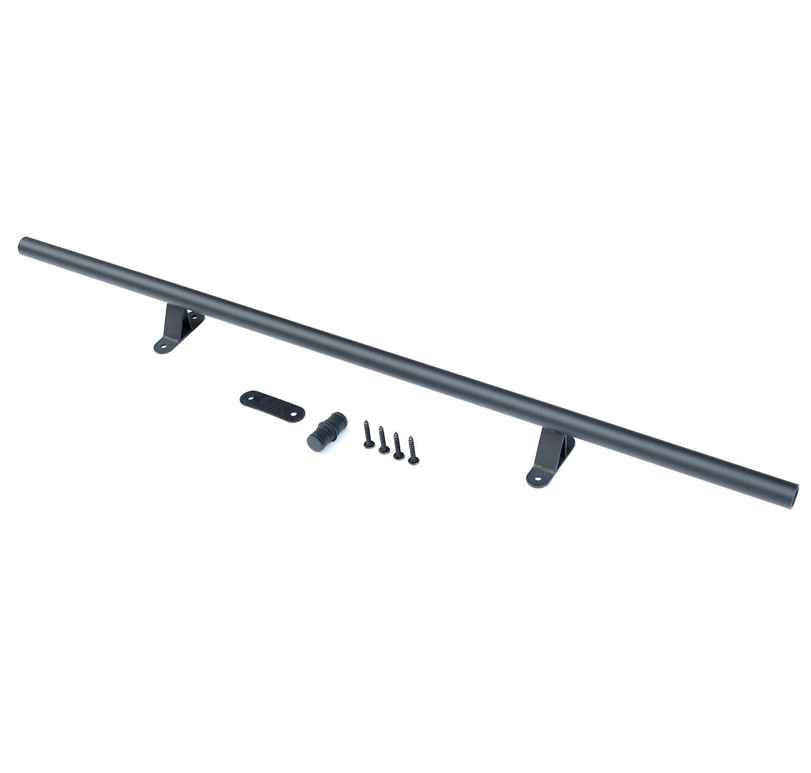 Diyhd 3.3Ft Sliding Library Ladder Track Extension 2 Wall Mount Bracketsnot