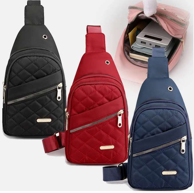 Men Women Sling Bag Chest Fanny Packs Cross Body Travel Sports Shoulder Backpack