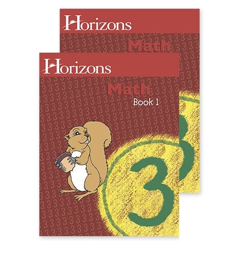 Horizons Math 3 SET of 2 Student Workbooks 3-1 and 3-2 third 3rd homeschool