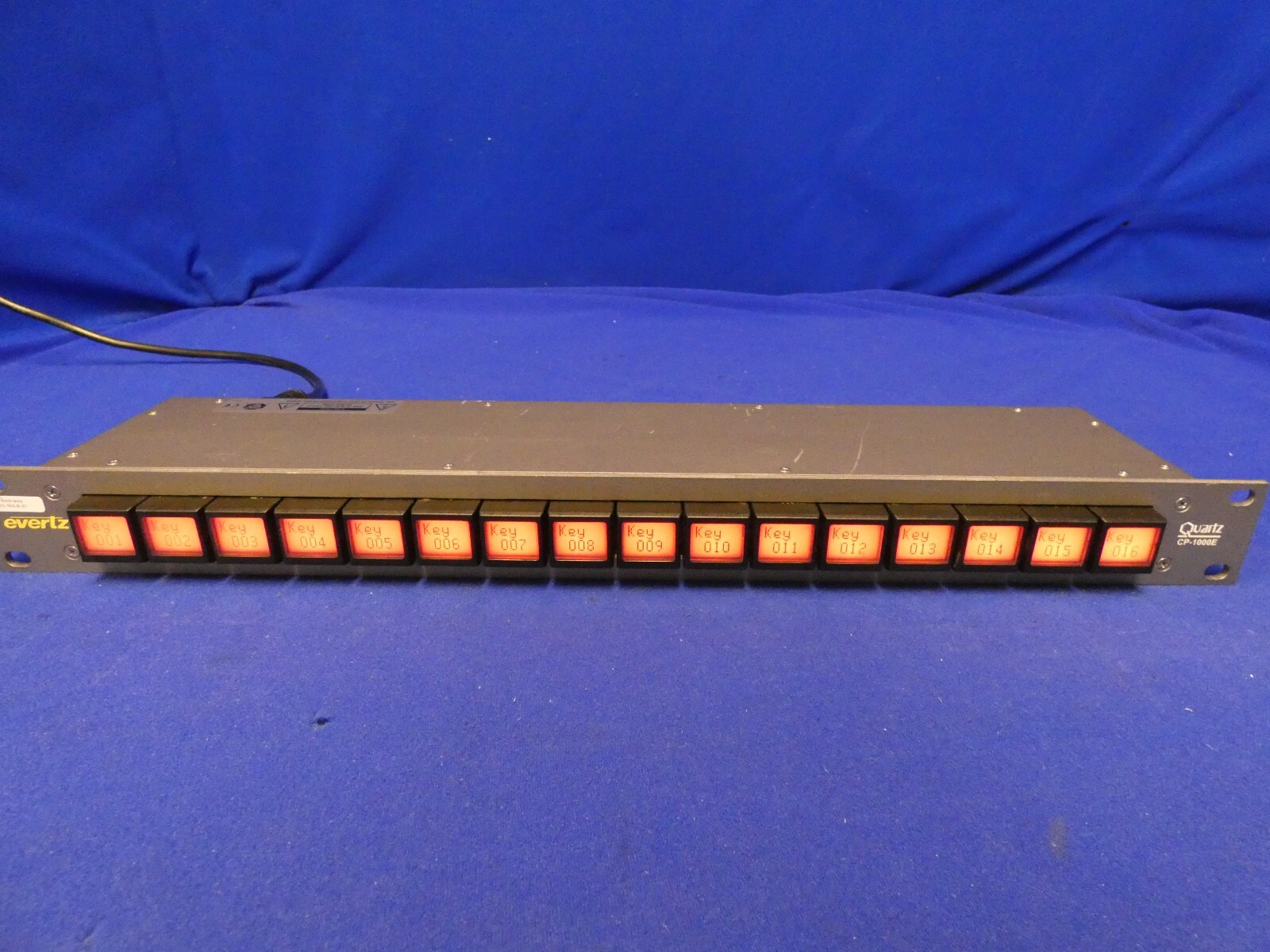 Evertz CP-1000E Quartz Router Control Panel