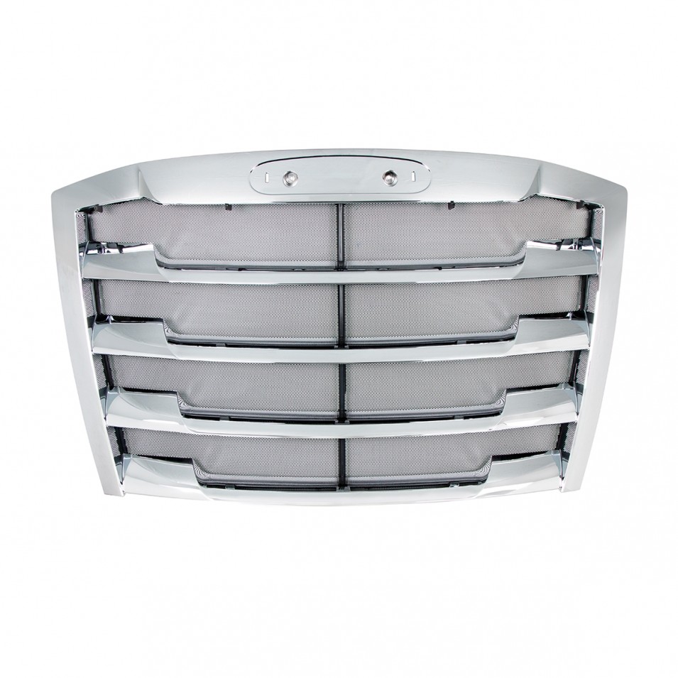 2018+ Freightliner Cascadia Grille with Bug Screen - Chrome
