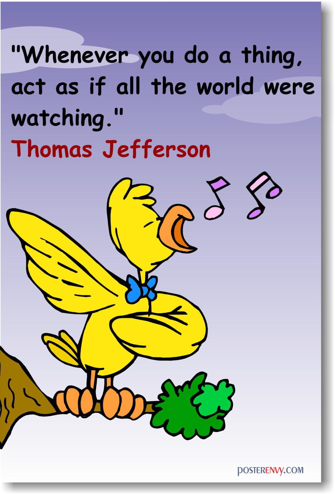 Act as if - Thomas Jefferson Quote Classroom NEW POSTER