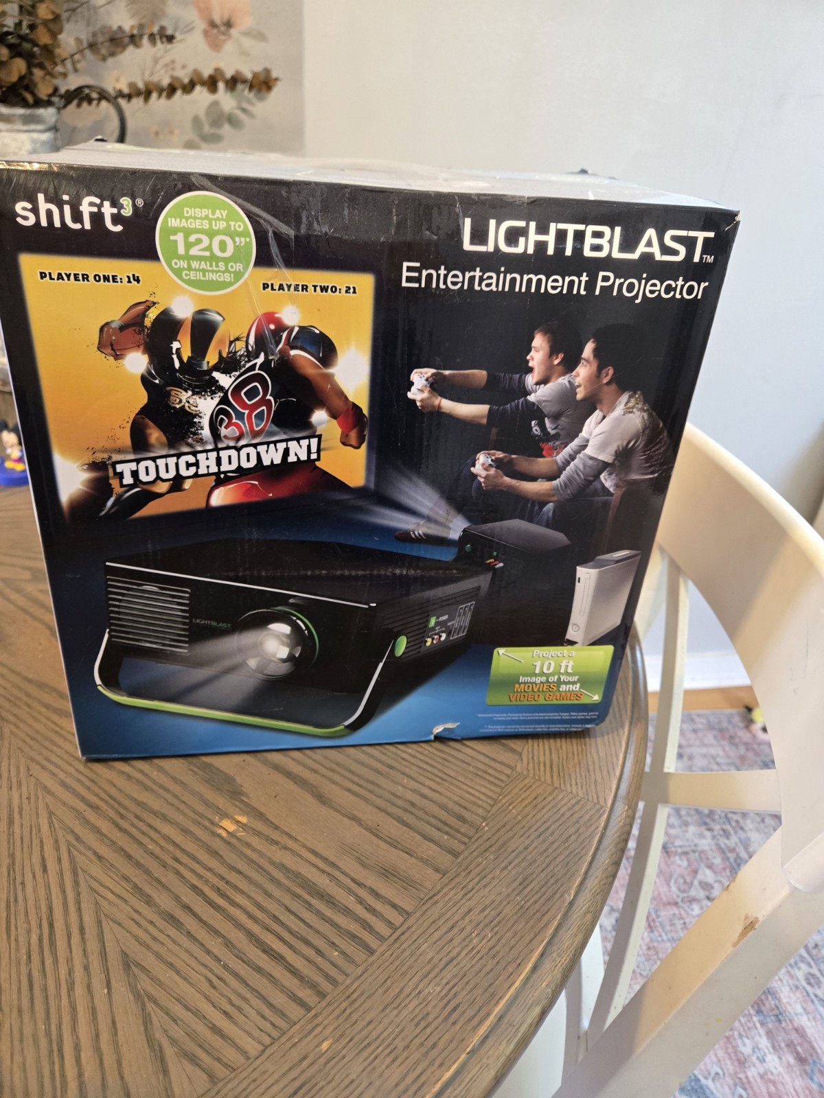 Shift3 Lightblast Entertainment Wall Projector 10' Image Of Video Games & Movies