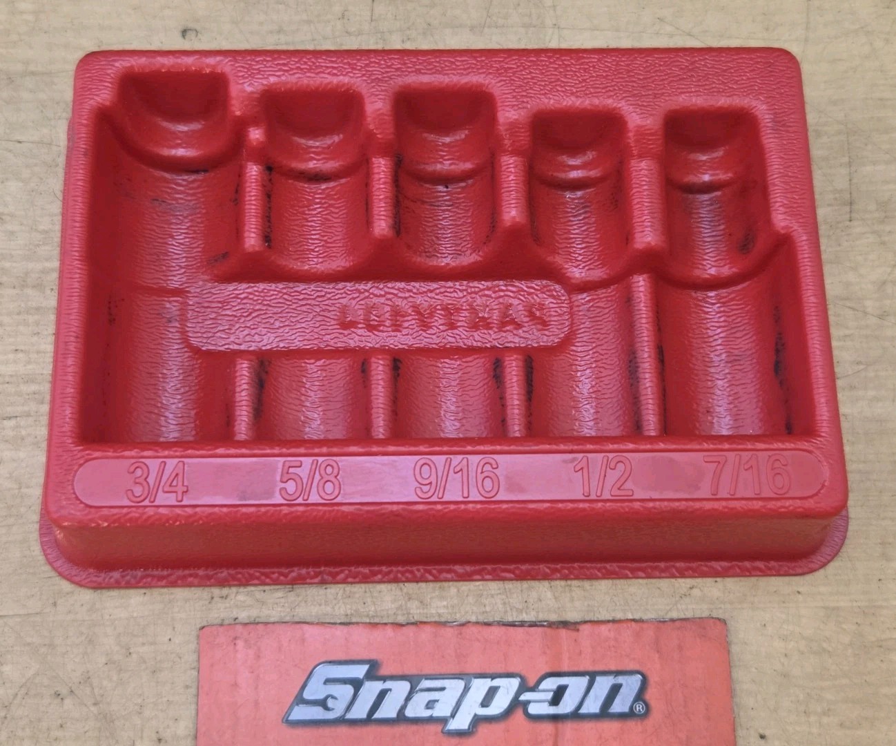 Snap On PAKTY164 - Tray For 205SIPF-3/8" Dr 5 Pc SAE Shallow 6Pt Impact Skt Set