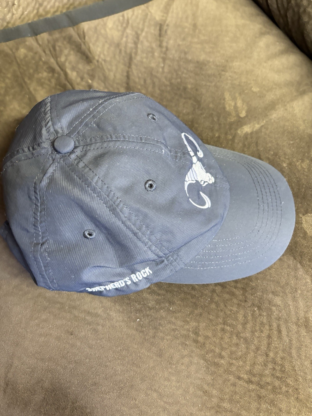 Shepherd’s Rock Golf Hat Adjustable Back Color Is Navy Blue