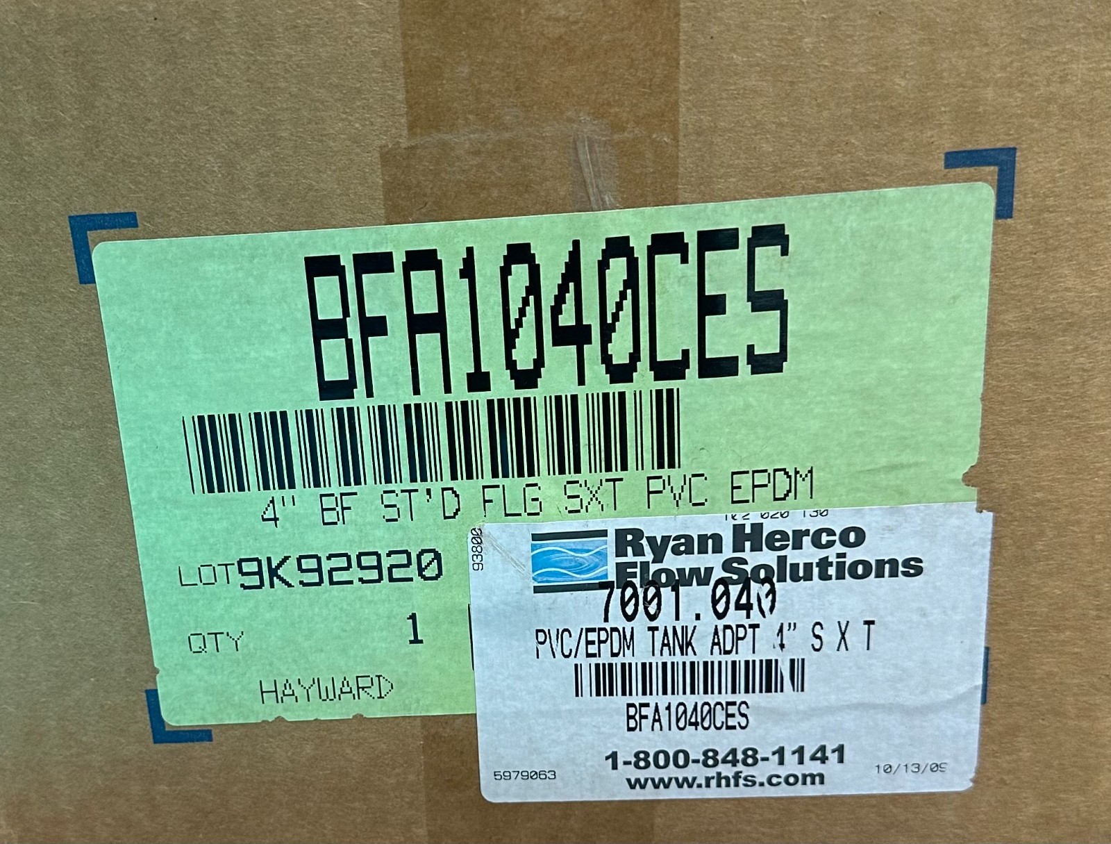 Hayward Flow Control BFA1040CES bulkhead fitting
