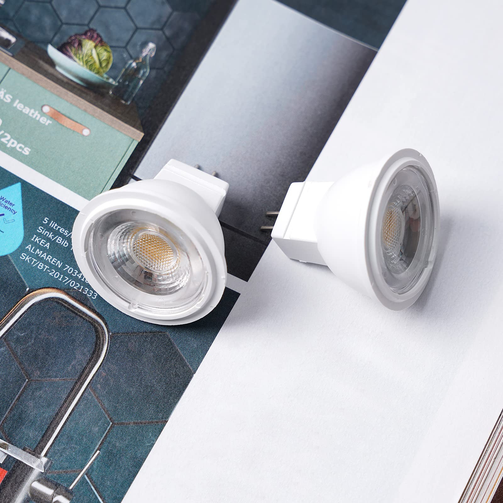4 Pack MR11 GU4 LED Bulb 3W 12V Warm White 3000K