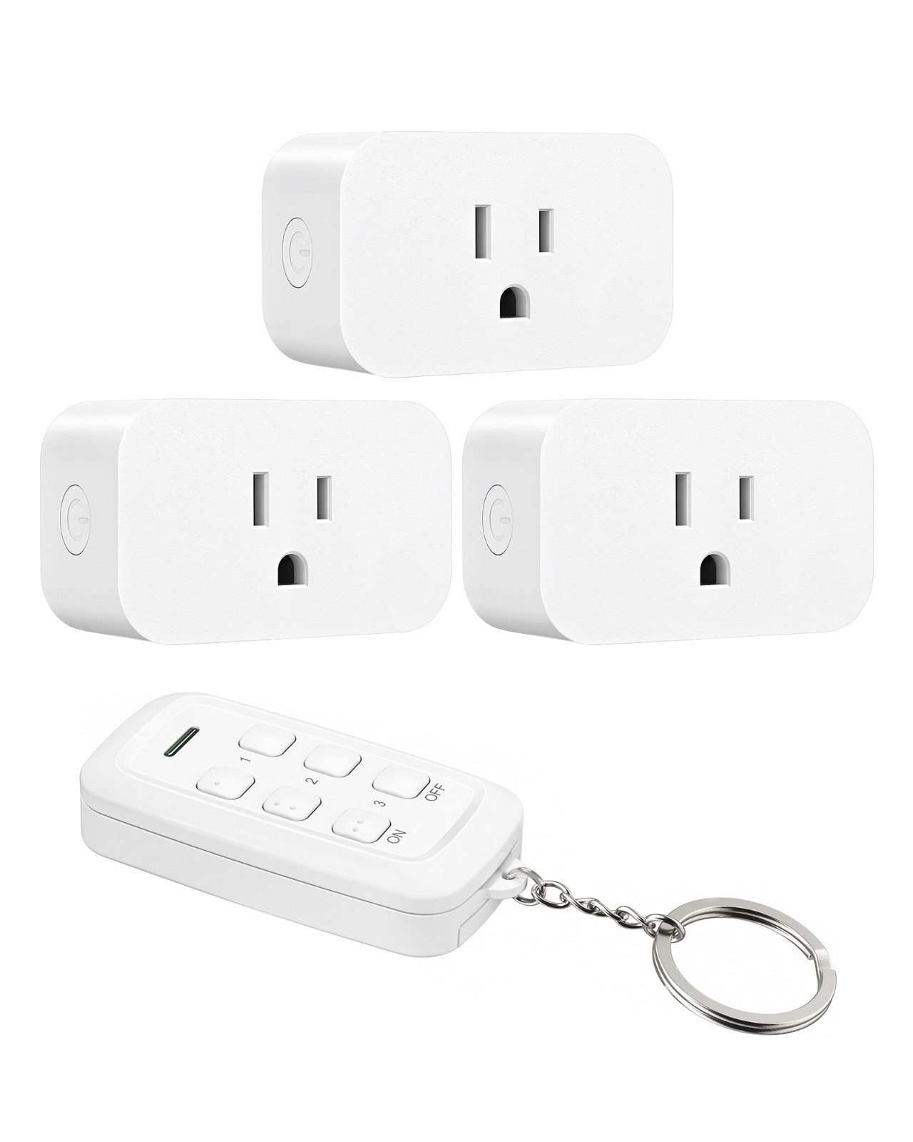 DEWENWILS Indoor Remote Control Outlet, 15A/1875W, 100FT RF Range,