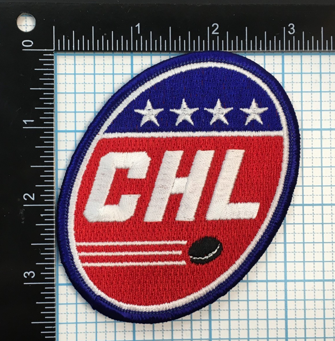 CAROLINAS HOCKEY LEAGUE USA MINORS AMATEUR JUNIOR VINTAGE 3.5" LOGO PATCH