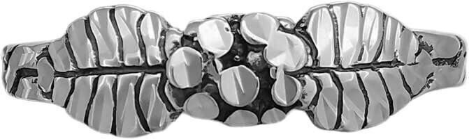 Size 6 Diamond Cut Small Flower Ring