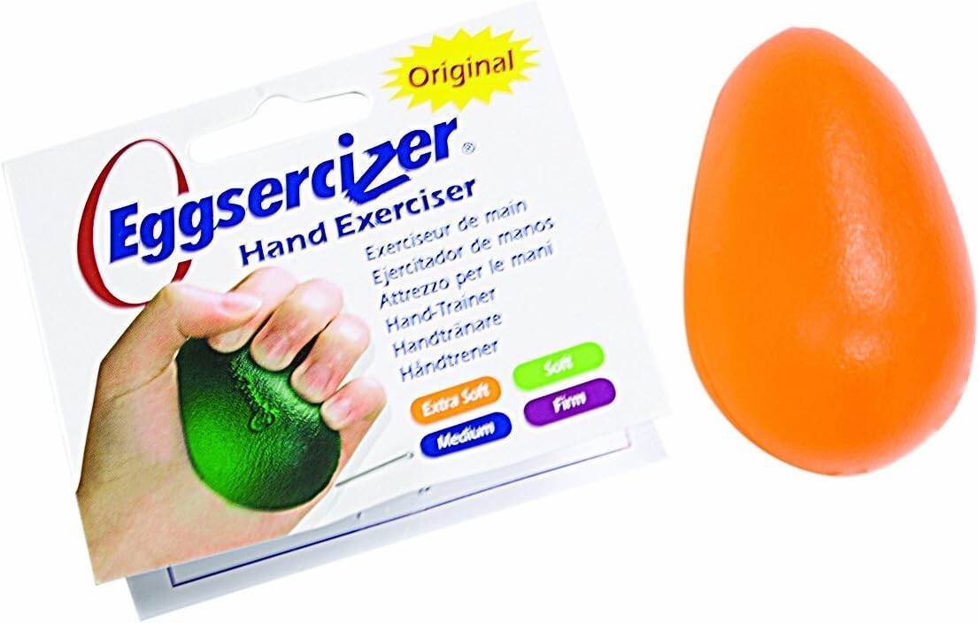 Fabrication Enterprices Eggsercizer Hand Exerciser - Orange, x-Soft