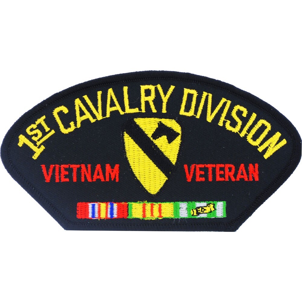 ARMY 1ST CAV DIV VIET VET Embroidered Hat Patch (5-1/4"x3") (1407)
