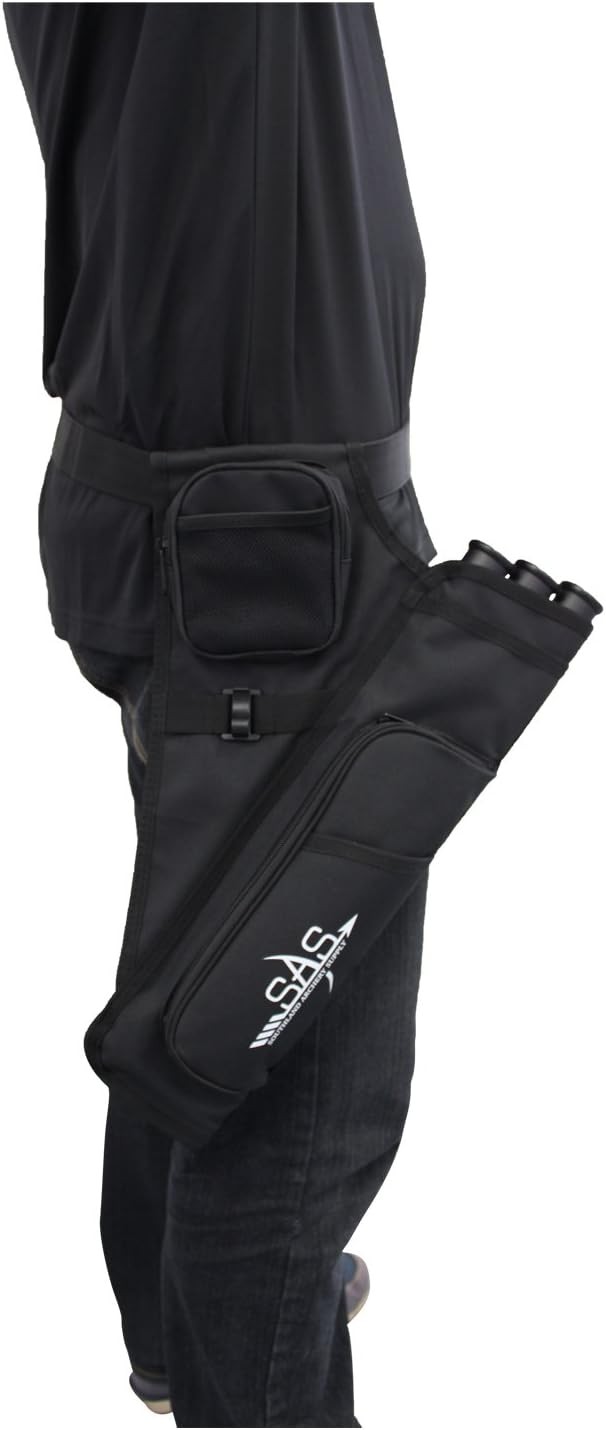 SAS 3 Tube Archery Target Quiver Black
