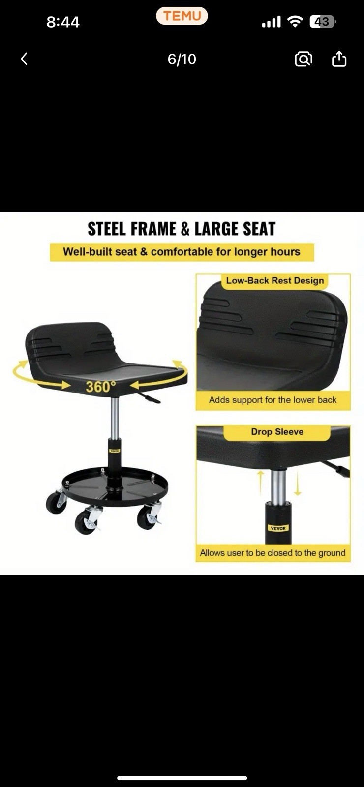 Mechanic Shop Stool