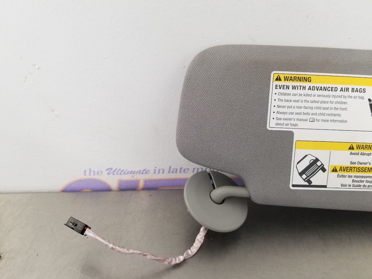 24 GMC TERRAIN SLE SUN VISOR GRAY LEFT DRIVER