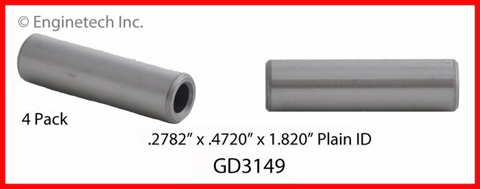 Enginetech GD3149 Engine Valve Guide Set for Dodge and Ram Vehicles