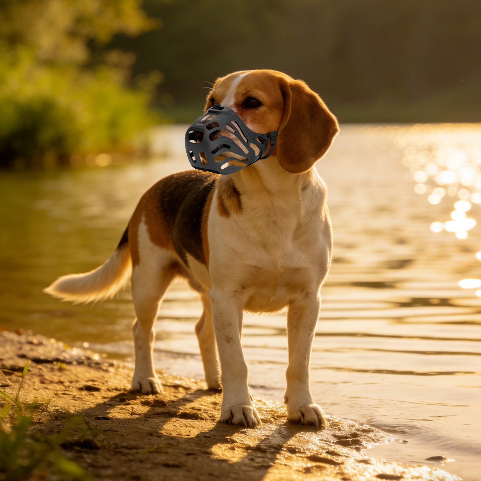 Dog Muzzle, Soft Breathable Dog Muzzle, Dog Muzzle Preventing Chewing and Biting
