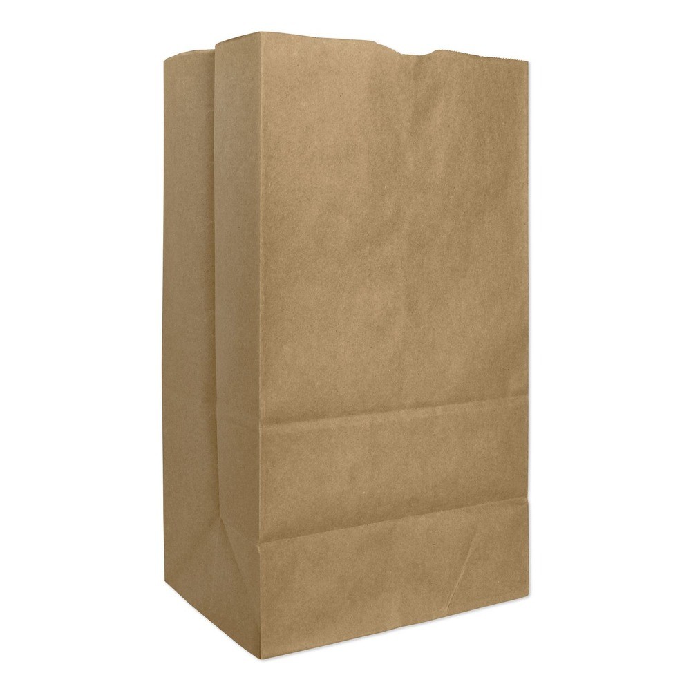 Paper Bags & Sacks GX2560S #25 Squat Grocery Paper Bags - Kraft (500/Bundle) New