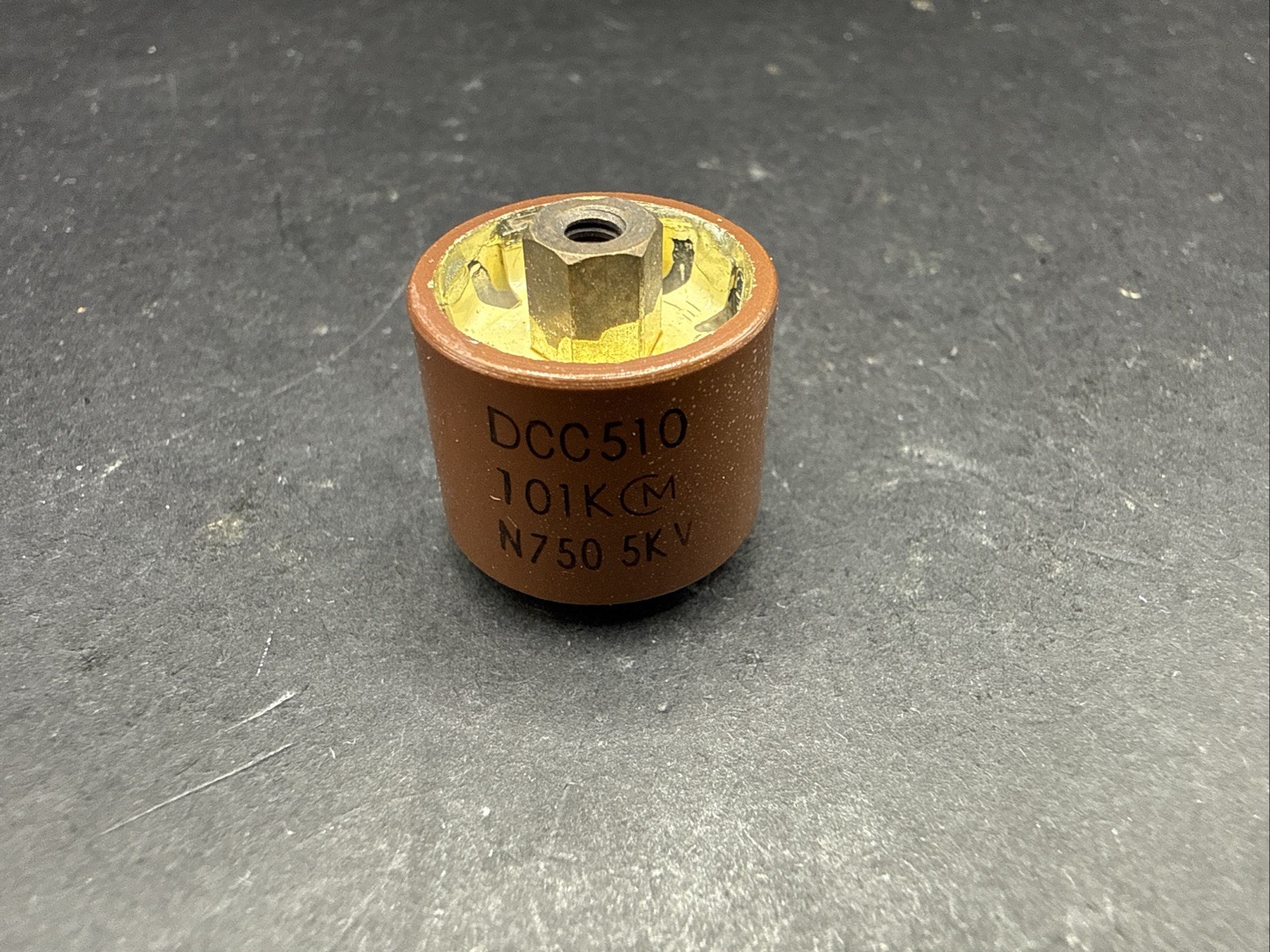 DCC510 101K N750 5kV High Voltage Ceramic Capacitor 100pF HV RF Pulse Grade NOS