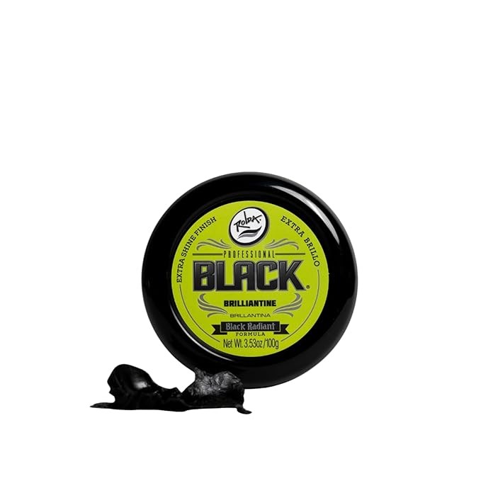 ROLDA Professional Black Brilliantine Wax Black Radiant Formula 3.53 oz
