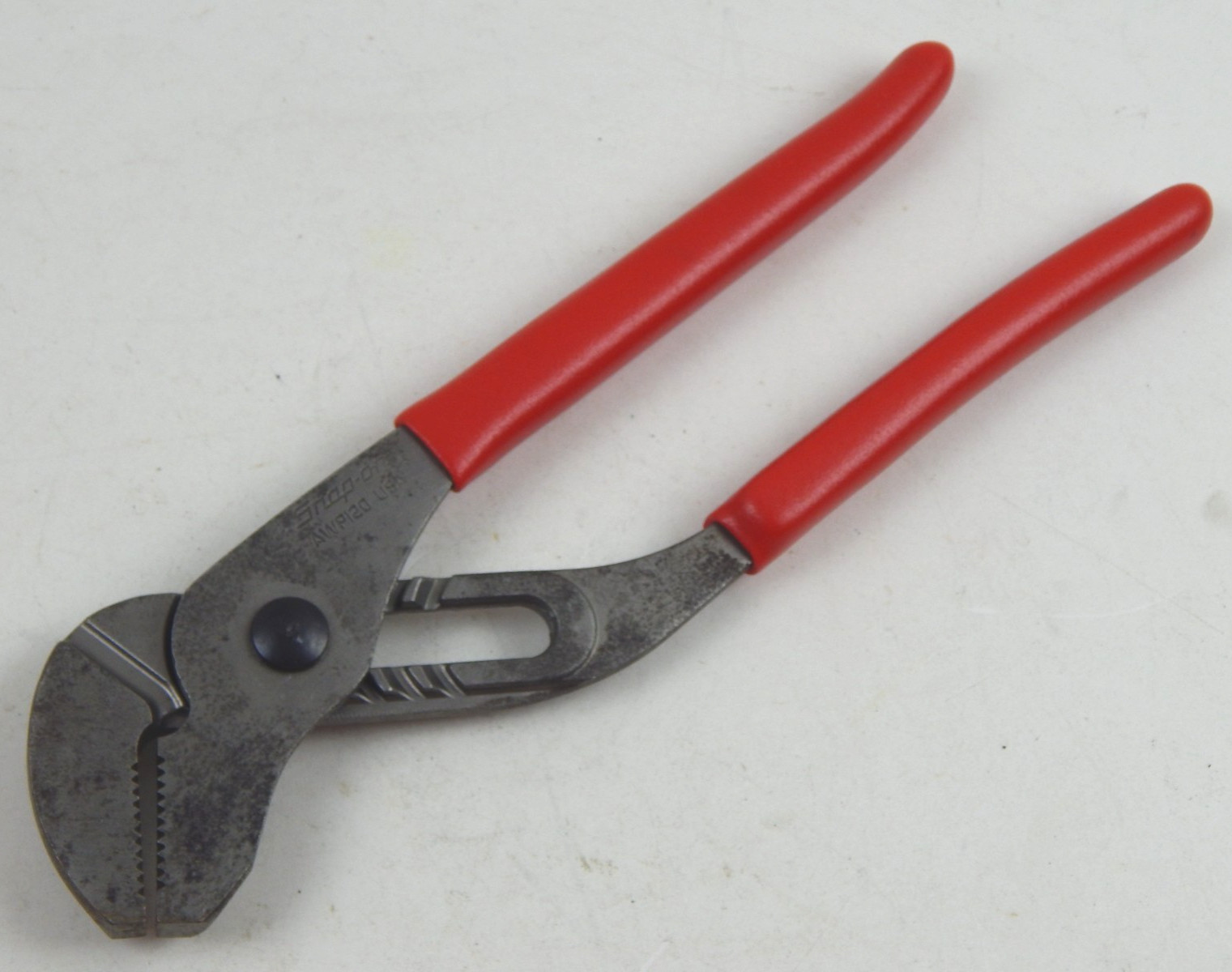 Snap-on Tools RED 12" Soft Grip Adjustable Joint Pliers AWP120 Great Teeth Grips