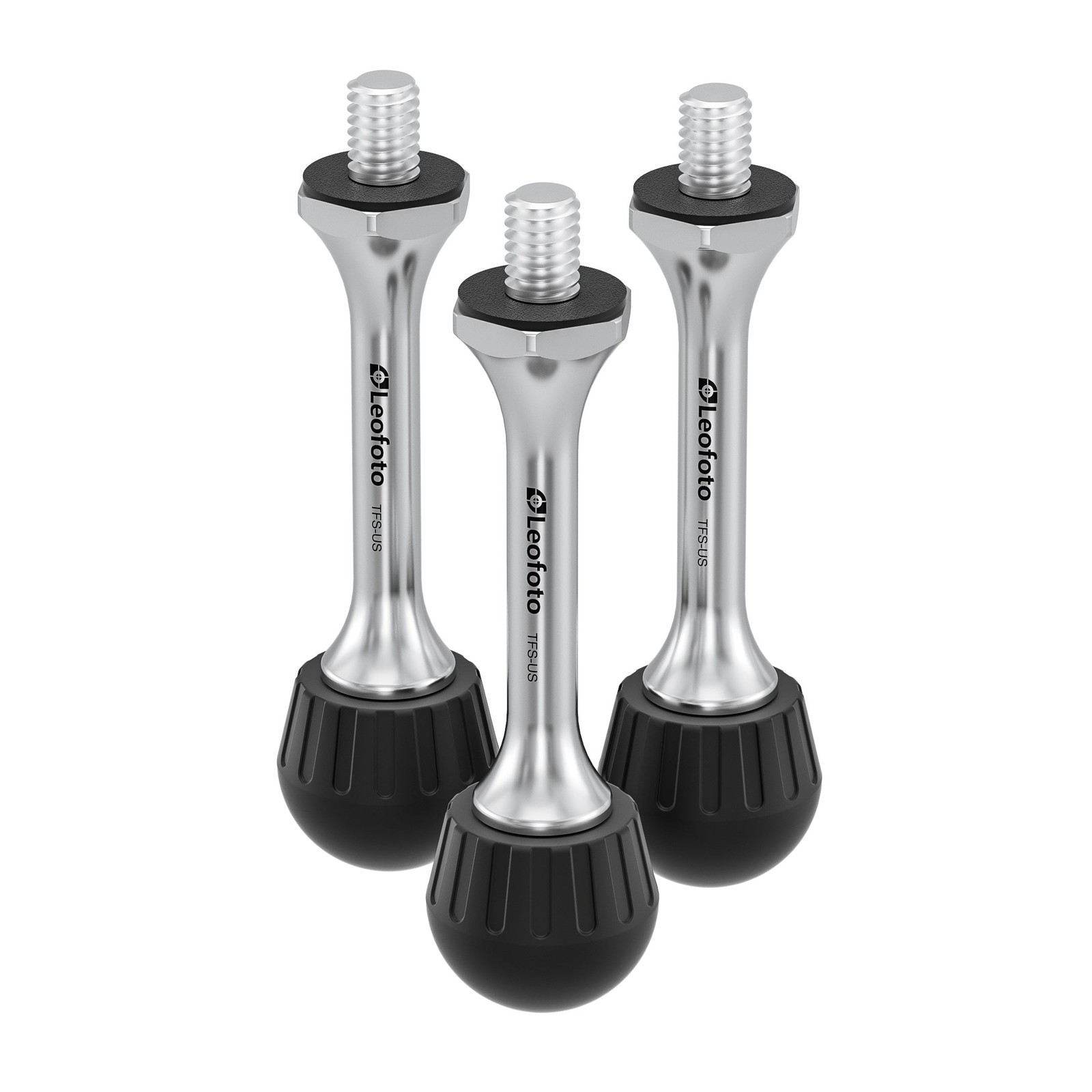 Leofoto TFC-US TFS-US TFS-US-L Set of 3 Claw/Rubber/Spike Feet 3/8" Thread