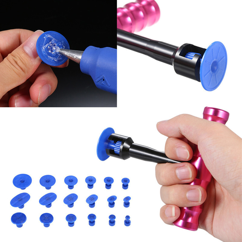 Universal Dent Puller T Plastic Suction Cup Car Body Repair Suction Metal Tool