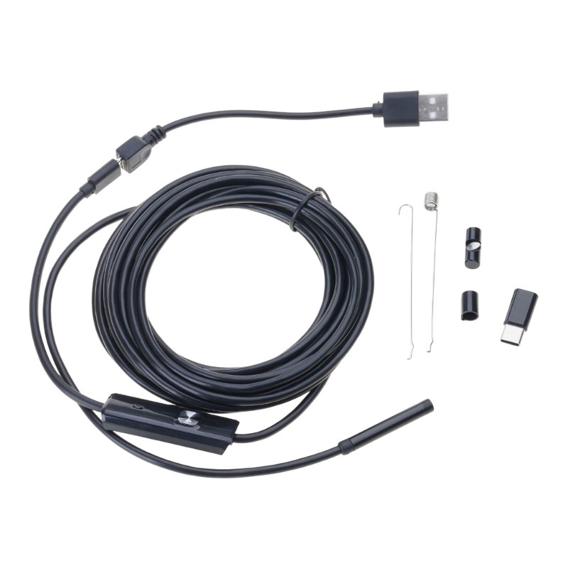 USB Endoscope Camera with 6 Adjustable LED Lights Borescope Snake Camera
