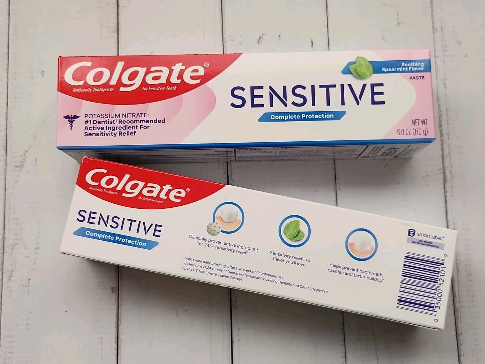 (Pack of 2) Colgate Sensitive Complete Protection Mint Toothpaste, 6.0 oz