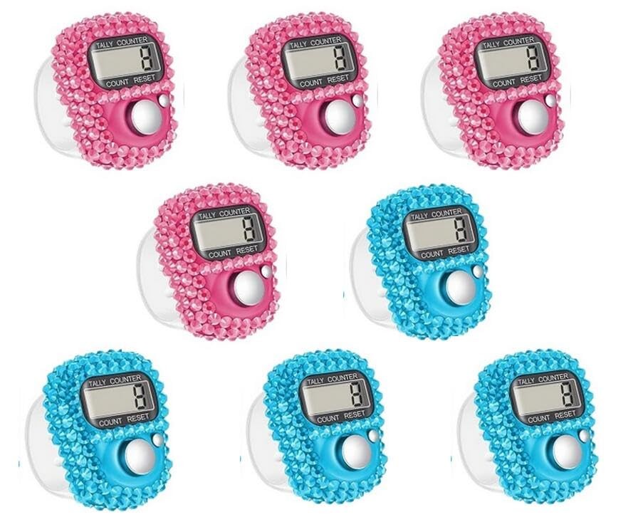 8PCS Electronic Tally Counters Handheld Digital Clickers for Score & Inventory