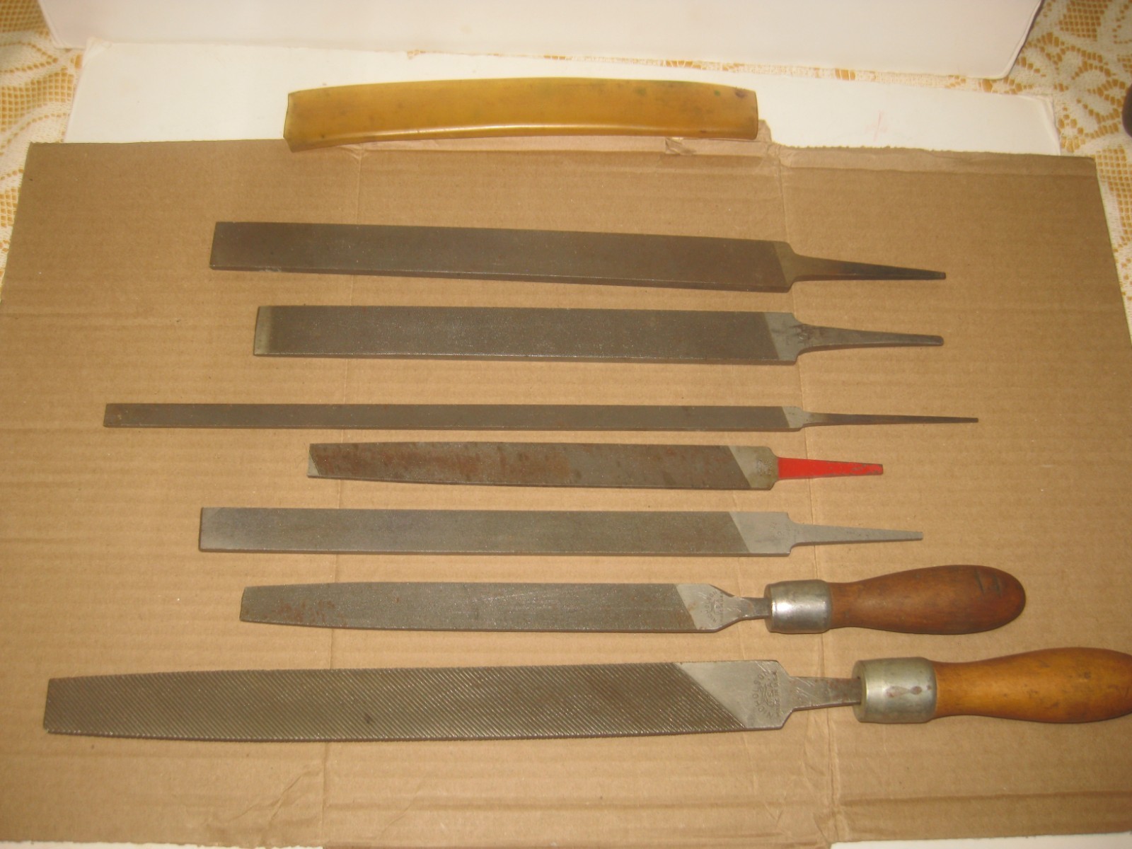 Lot of 7 Vintage USA Flat Files – Nicholson Simonds Am Swiss