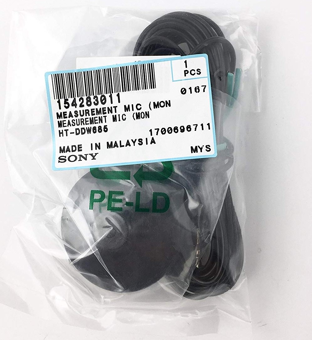 SONY Calibration Microphone ECM-AC2 Measurement Mic for A/V receivers, open box