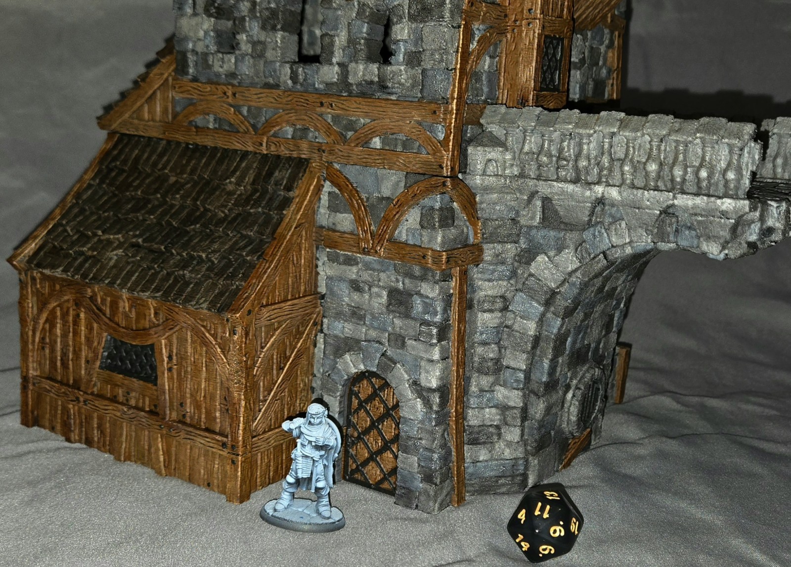 Pro Painted * Massive Multi Level Tower * Terrain RPG DnD Tabletop Scenery *