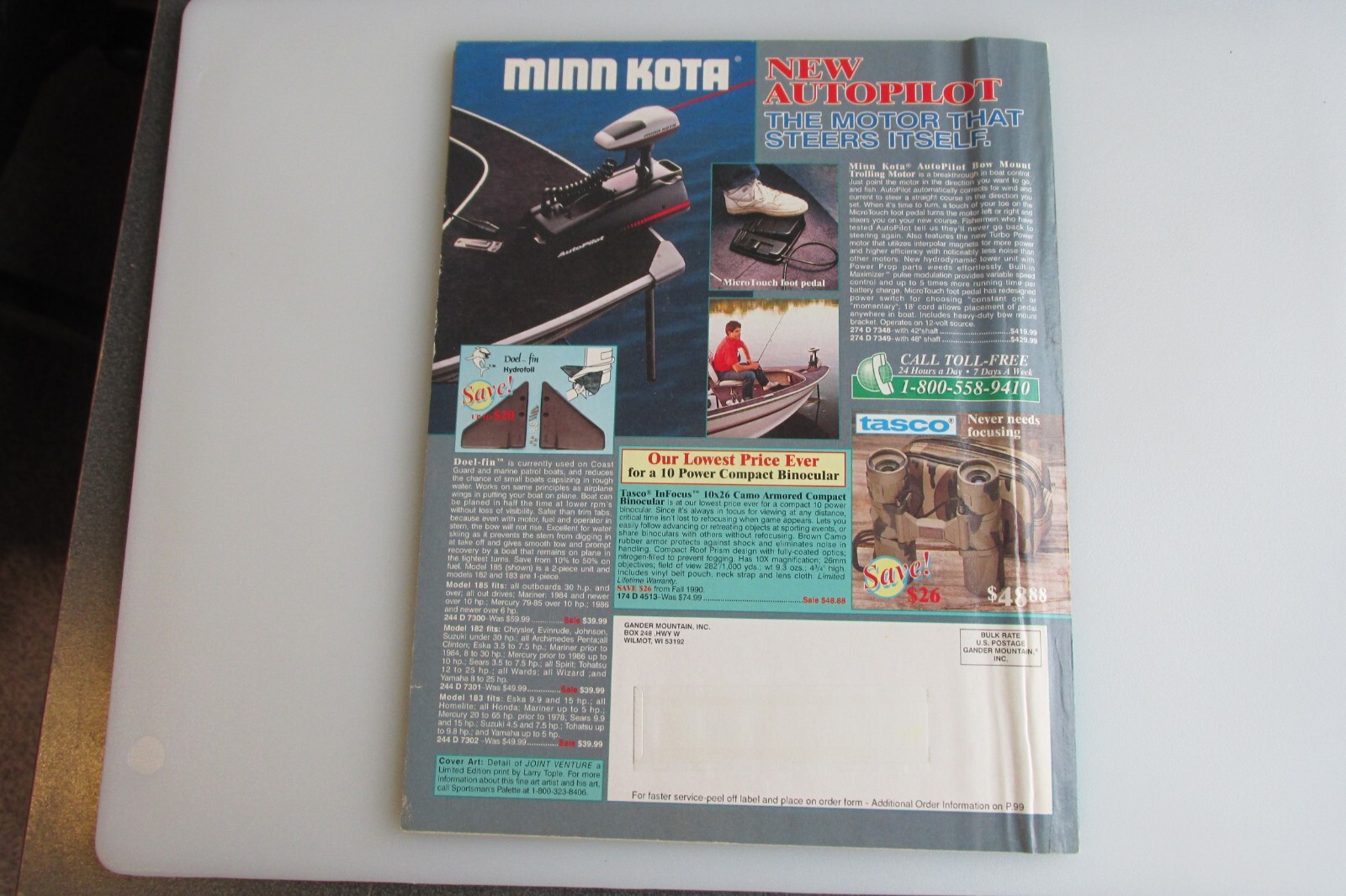 1991 Gander Mountain Spring/Summer Catalog Good Condition