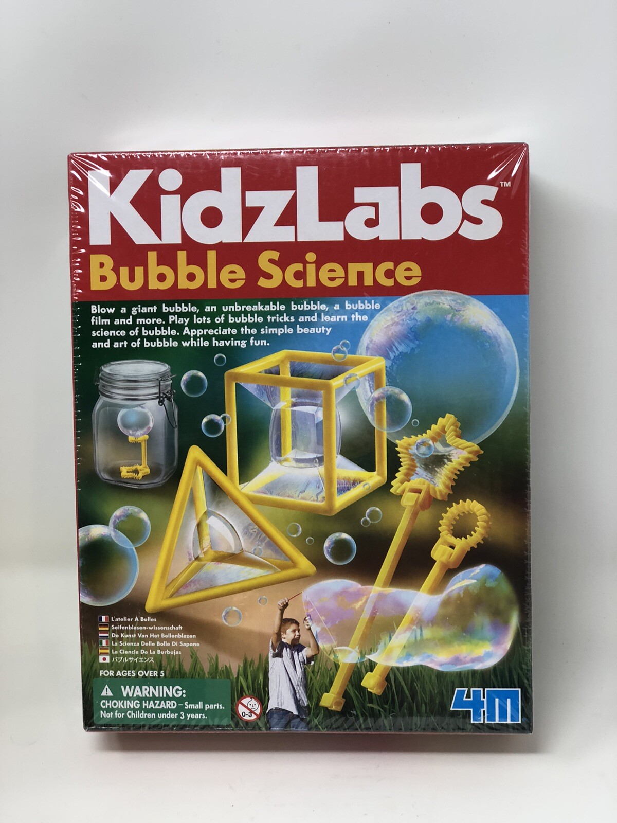 KidzLabs Bubble Science Kit Educational Homeschool Gift Kids ages 3 - up NEW!