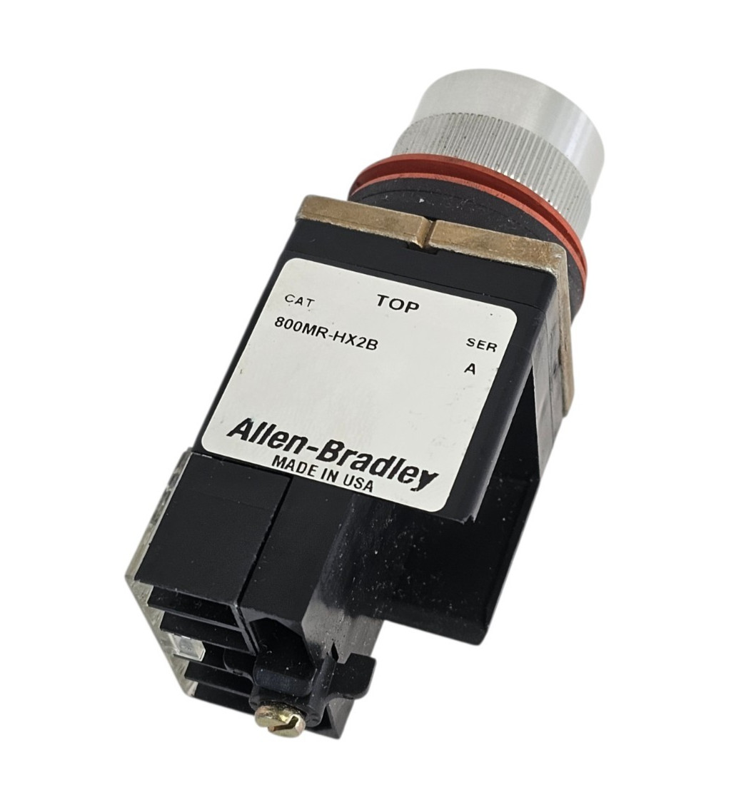 NIB ALLEN BRADLEY 800MR-HH2BLA SER. C SELECTOR SWITCH 2-POS. W/OUT KNOB