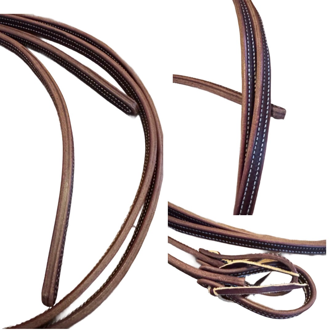 Amish-Made Double-Thick Split Reins – Double Stitched for Strength