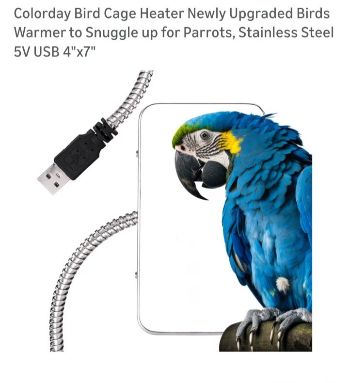 Colorday 5V Snuggle Up Bird Warmer