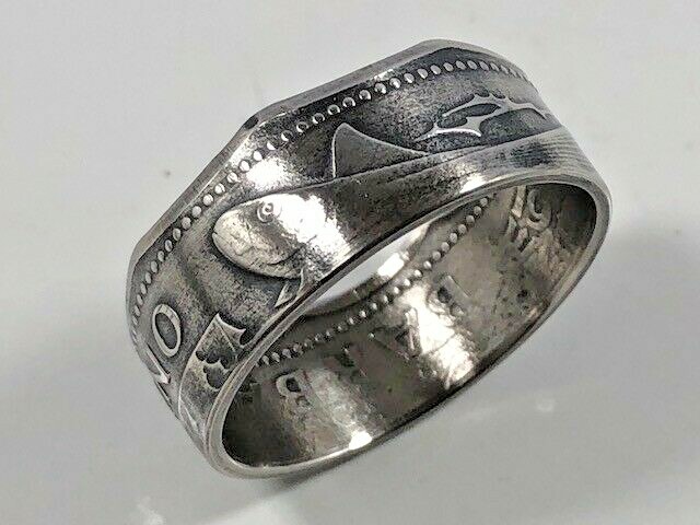Barbados Ring One Dollar Coin Ring Hand Made in Canada