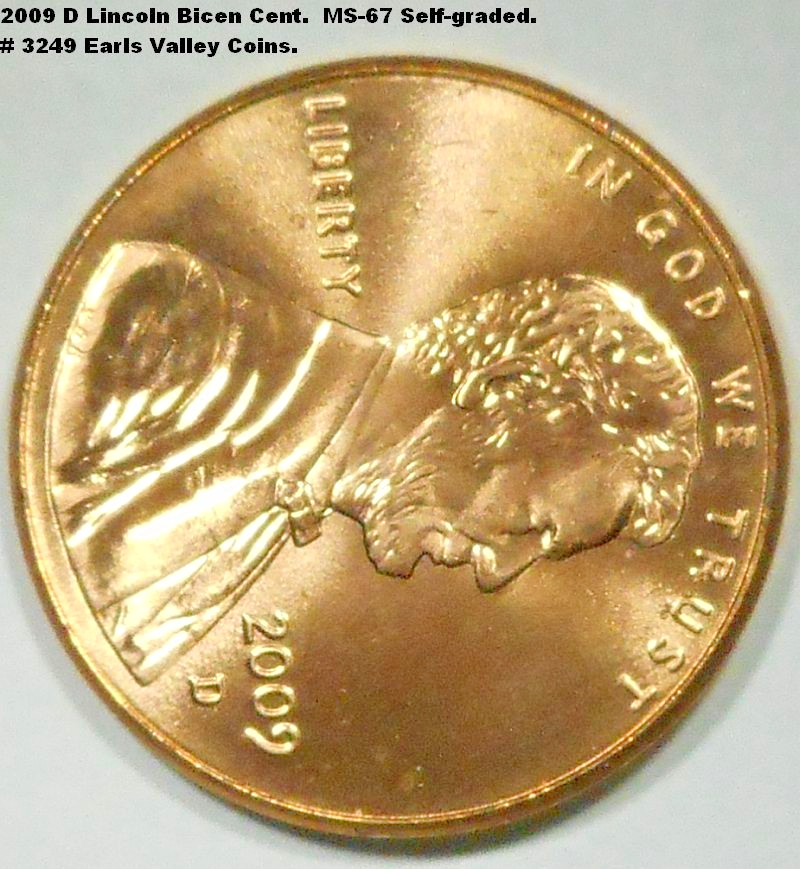 2009 D Bicentennial Lincoln cent. Uncirculated. Catalog #3249