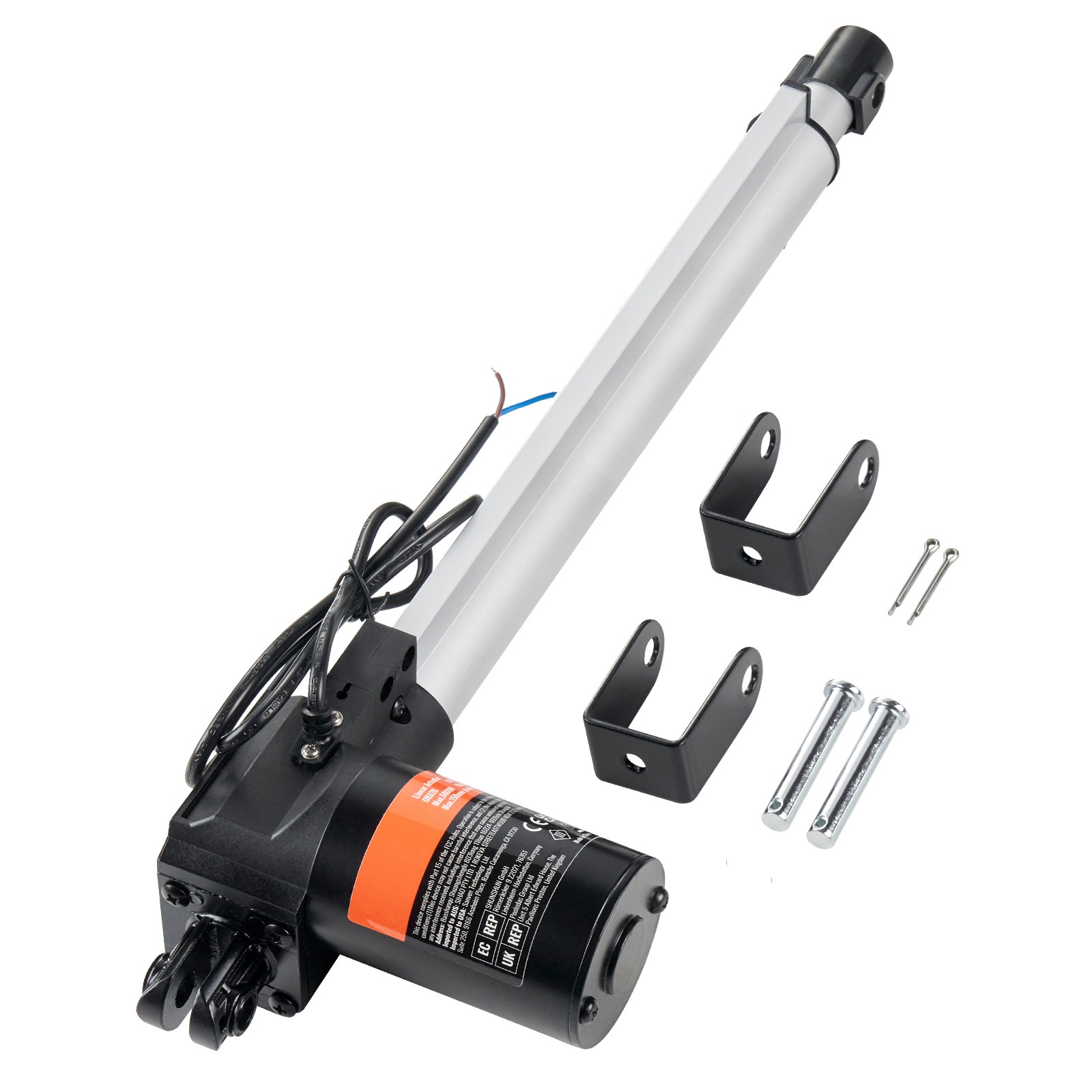 Uimoso Linear Actuator 12V 12In Heavy Duty 1320lbs/6000N 0.19"/s IP44 Protection