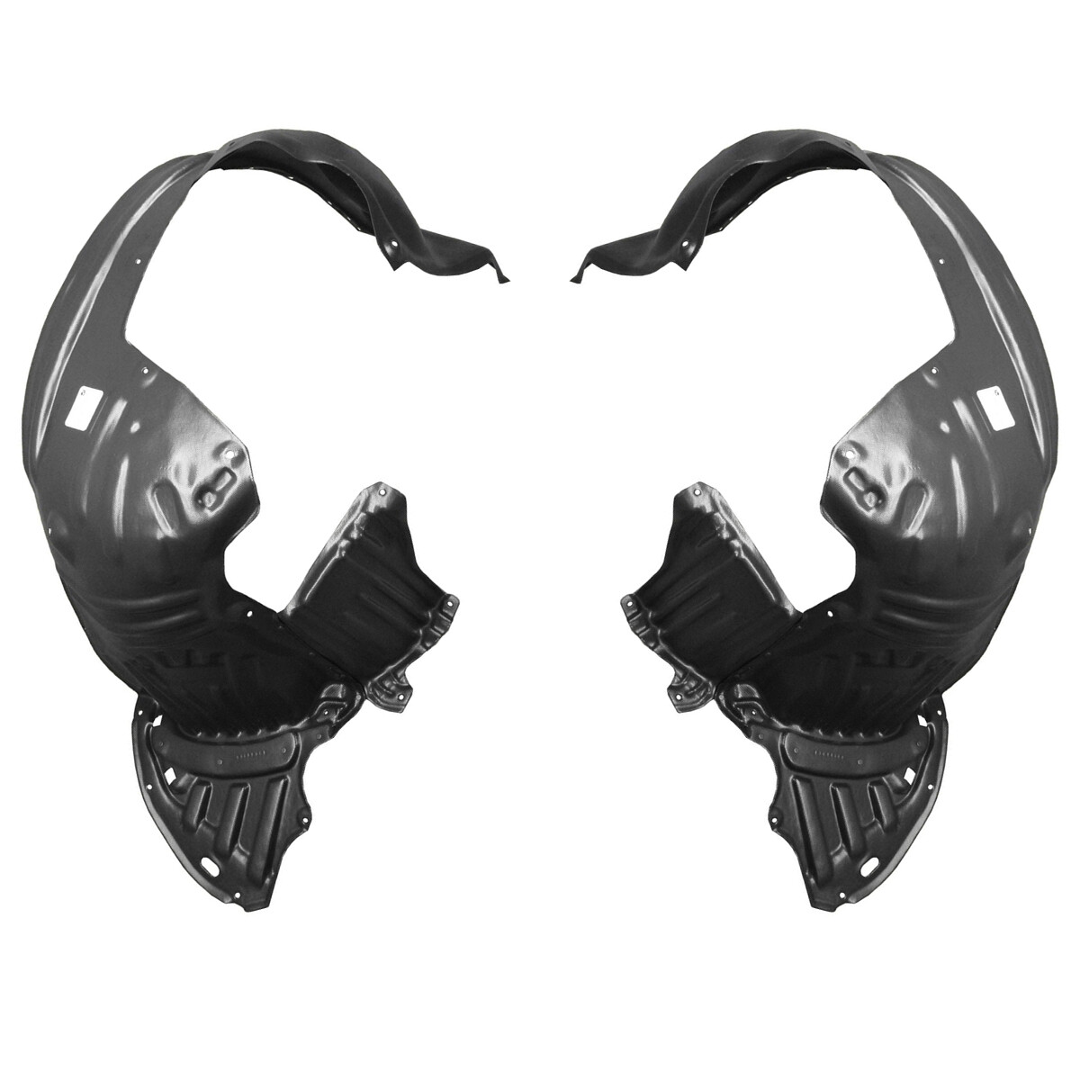 Front Driver & Passenger Side Fender Liner Set For 2011-2013 Honda Odyssey