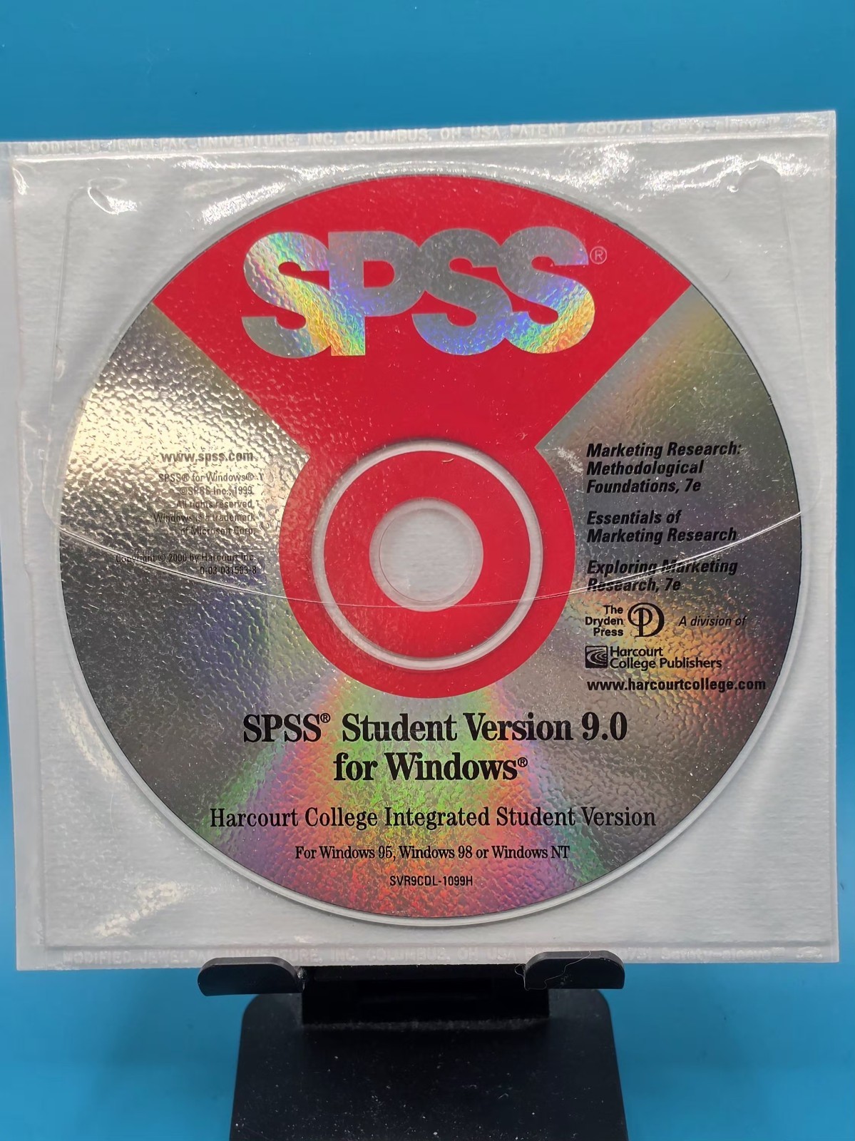 SPSS Student Version 9.0 Software for Windows WIN 95/98 & WIN NT Version 4.0 NEW